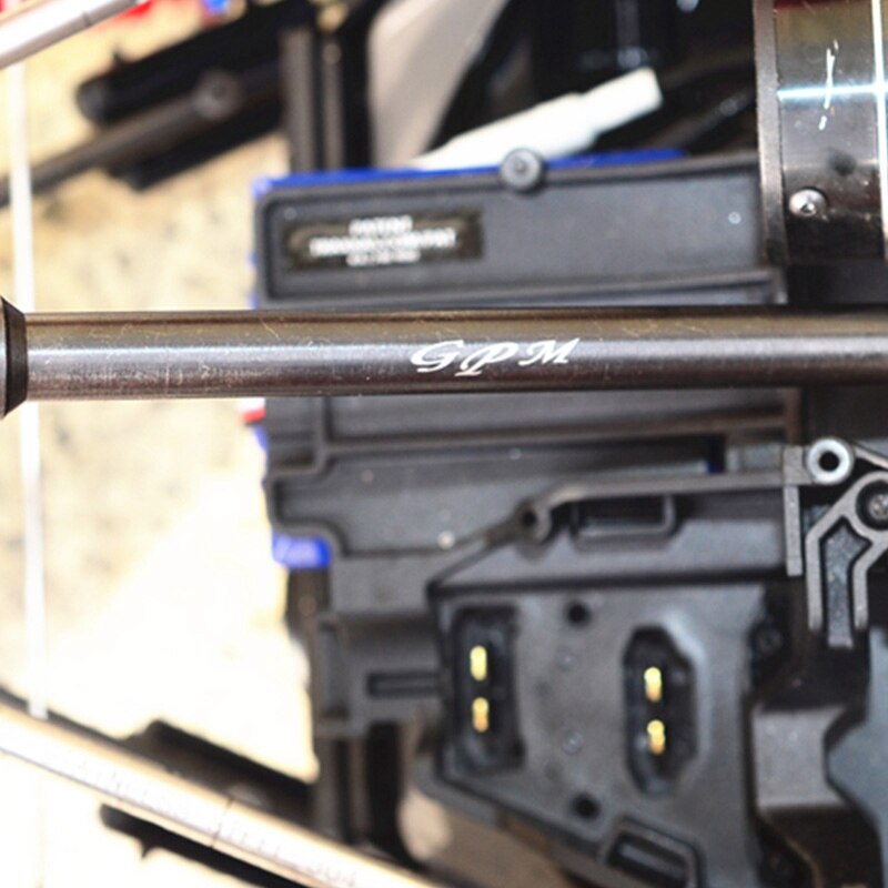 1 pçs endurecer aço mais grosso centro eixo de acionamento traseiro 1/7 1:7 para traxxas ilimitado desert racer udr