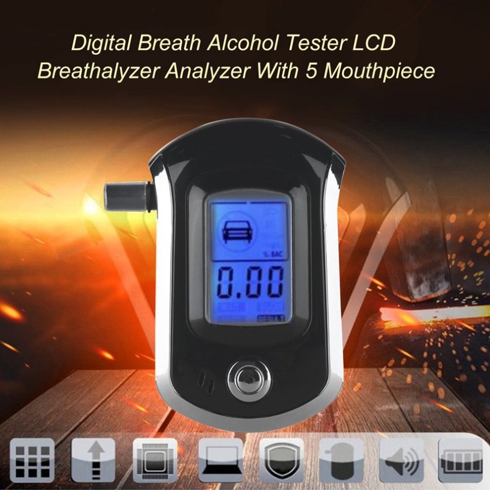 LCD Display Alcohol Tester To At6000 Ethylotest Police Digital Detector   267543199 