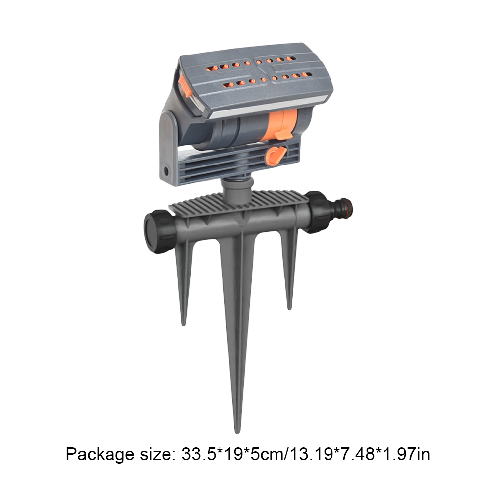 Large Coverage Lawn Sprinkler Adjustable Irrigation Watering System 16 Holes Rotating Lawn Sprinkler for Outdoor Yard Garden