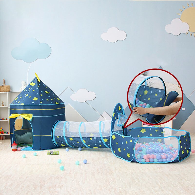 Tente De Jeu Enfants Princesse Château - 100x70x108 Cm - Tente Jeu Intérieur Extérieur Jardin Avec Sac Transport