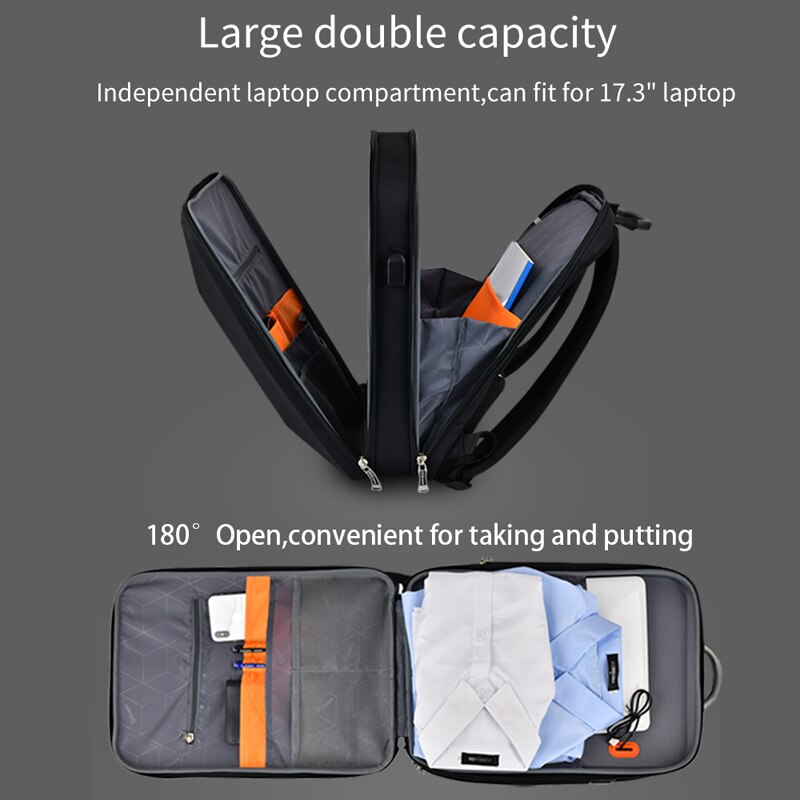 2022 WIERSOON Laptop Backpack Anti-theft Waterproof School Backpacks USB Charging Men Business Travel Bag Backpack