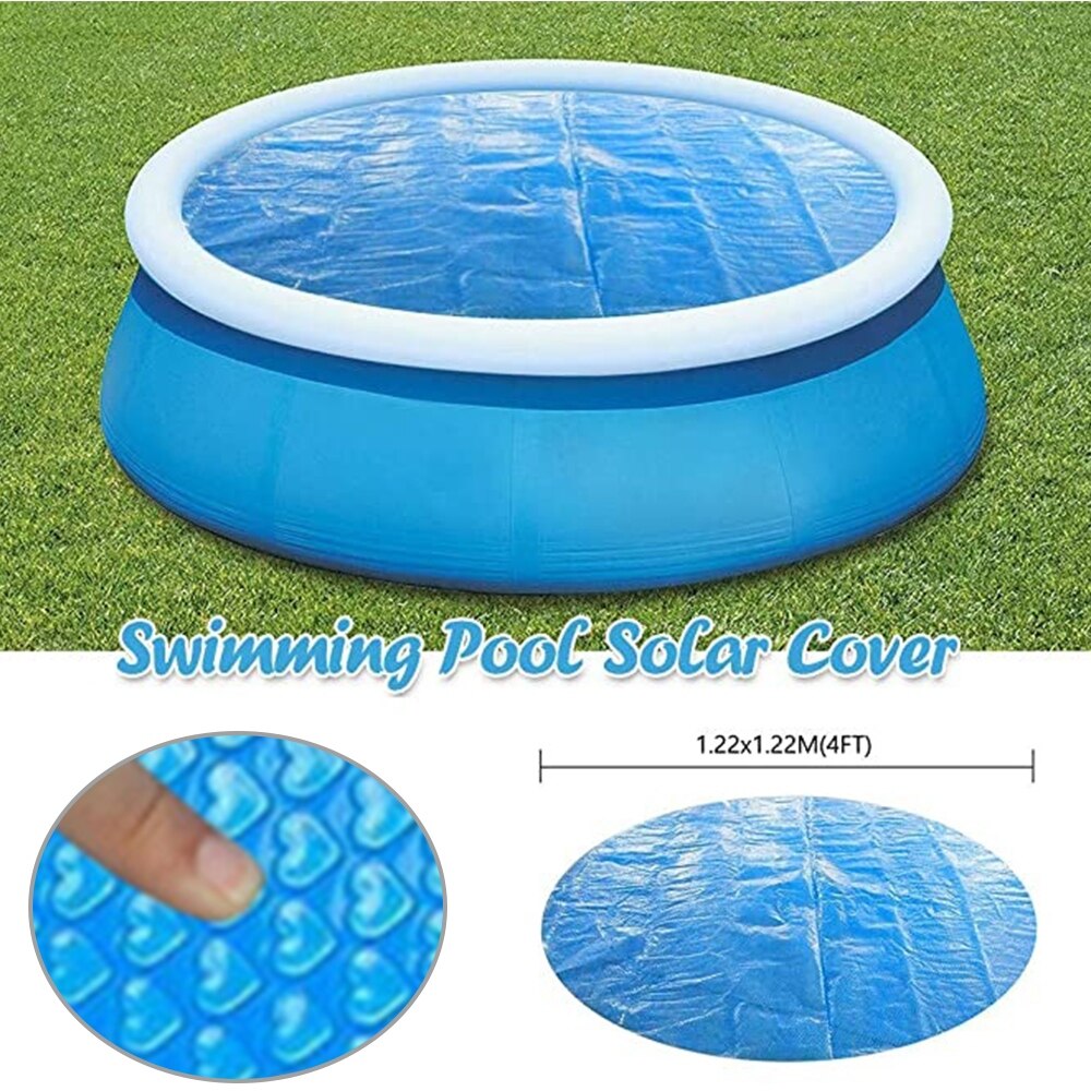 Swimmingpool cover støv regntæt pool cover vedligehold vand varmebeskytter holdbart have udendørs swimmingpools tilbehør