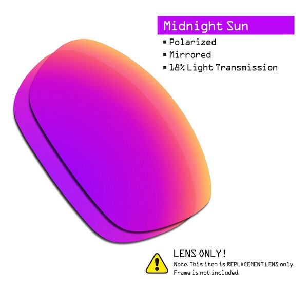 Smartvlt polariserte erstatningslinser til oakley ti solbriller - flere alternativer: Midnattsol
