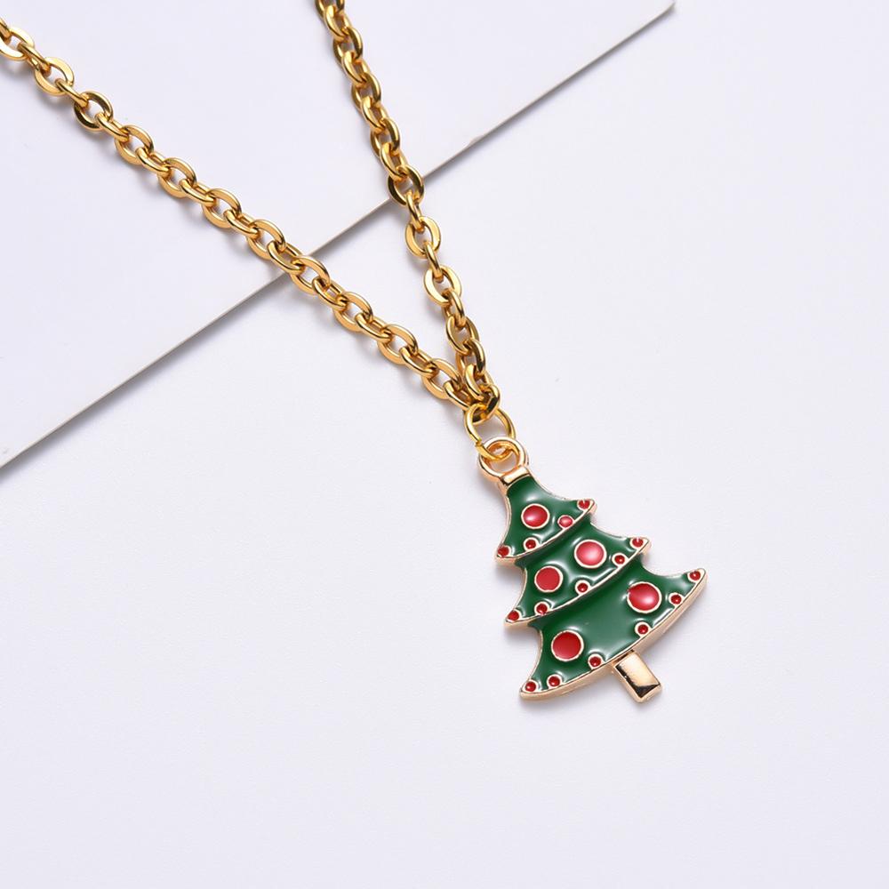 Mixed 38 Christmas drip oil series earrings pendant DIY accessories Santa Claus Bell small pendant