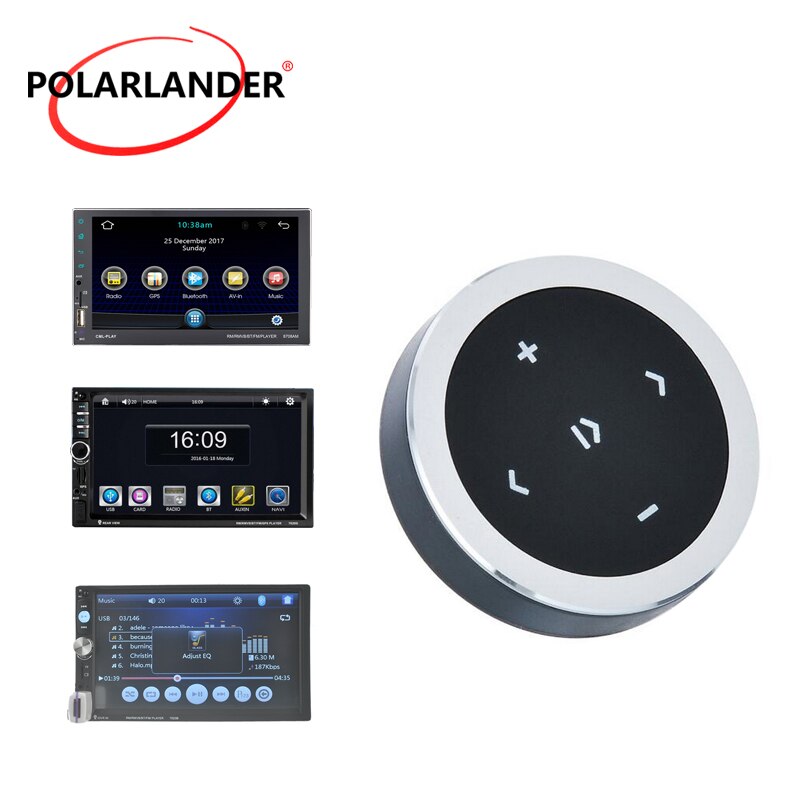 Draadloze Bluetooth 3.0 Auto Motorfiets Stuurwiel Muziek Speler Afstandsbediening Start Voor iOS/Android Media Knop Auto Styling