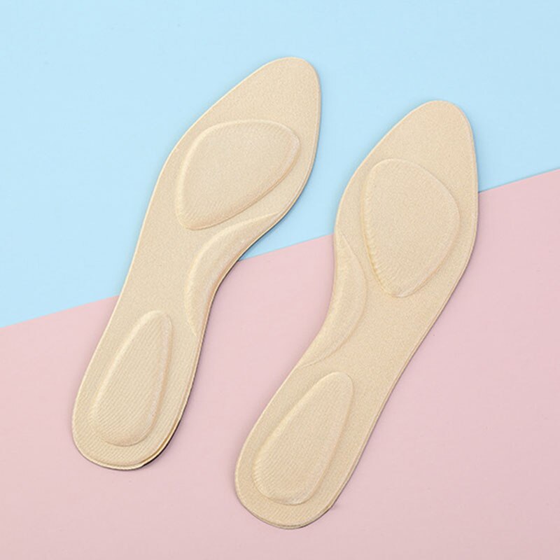 Plantillas ortopédicas con espuma viscoelástica 4D flocado, plantillas ortopédicas con arco para zapatos, suelas planas para pies, suelas ortopédicas para cuidado de zapatos
