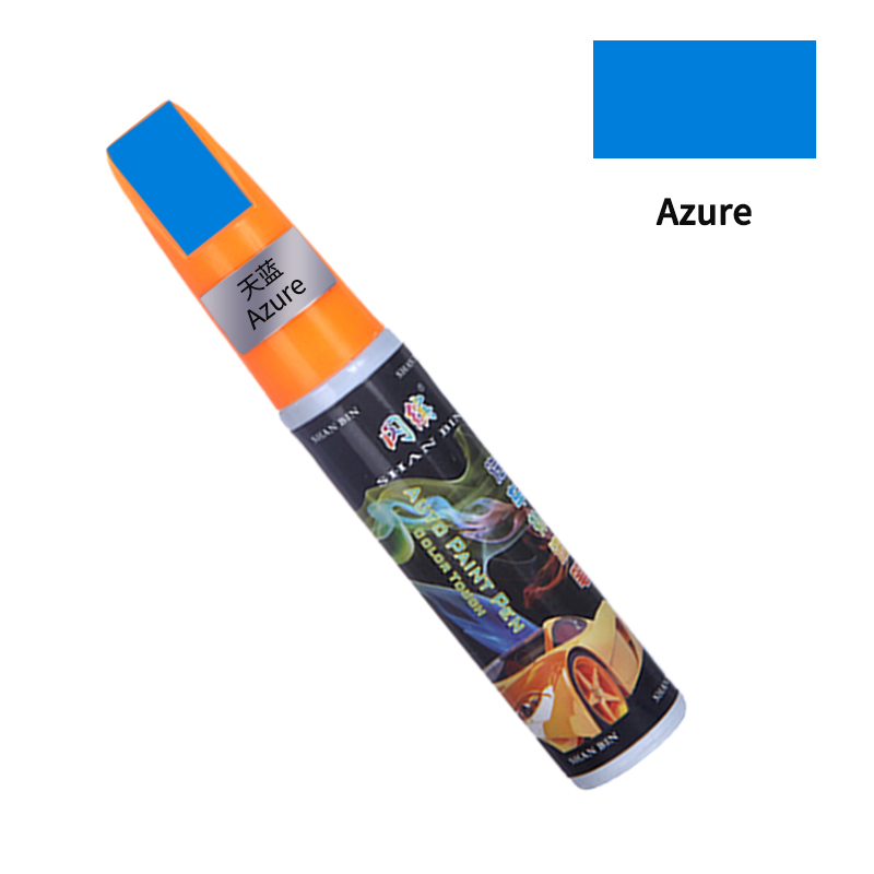 20 Colors Car Mending Fill Paint Pen Tool Applicator Waterproof Touch Up Car Paint Repair Coat Painting Scratch Clear Remover: azure