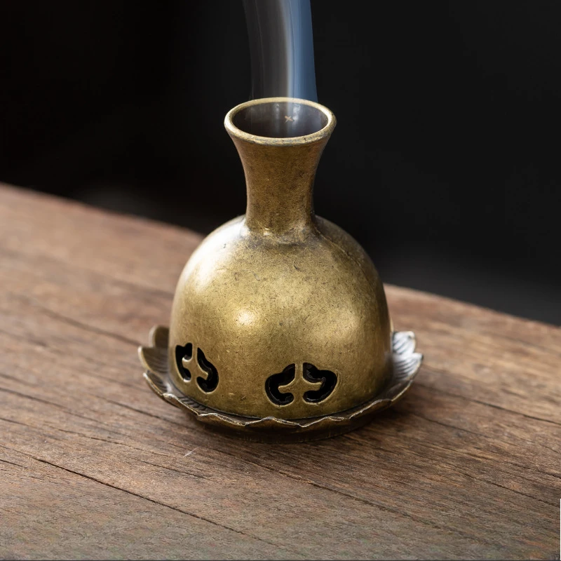 Antique Pocket Dragon Phoenix Incense Burner Hollow Incense Mini Ornaments Chinese Ancient Tea Desk Decor Office Decoration