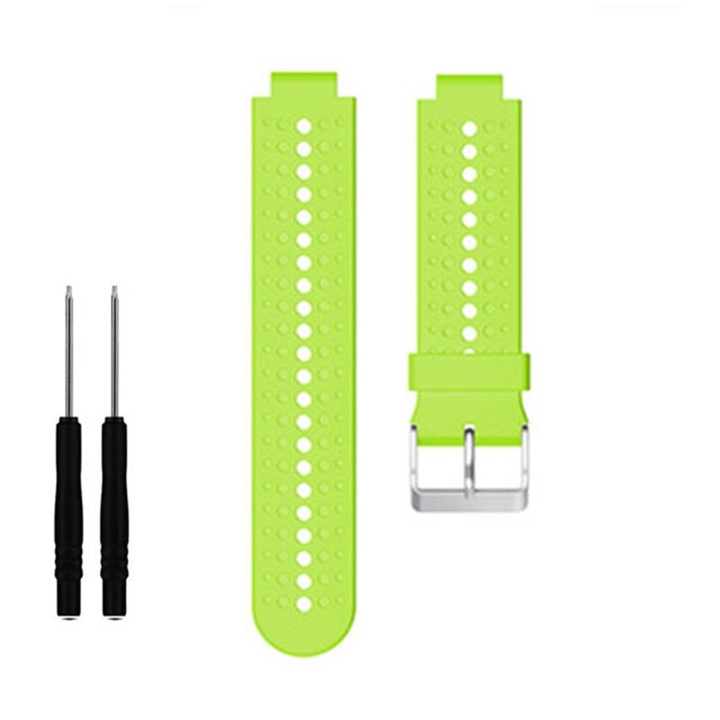 Siliconen Polsband Voor Garmin Forerunner 220 230 235 630 620 735 Xt Smart Horloge Band Armband Sport: green