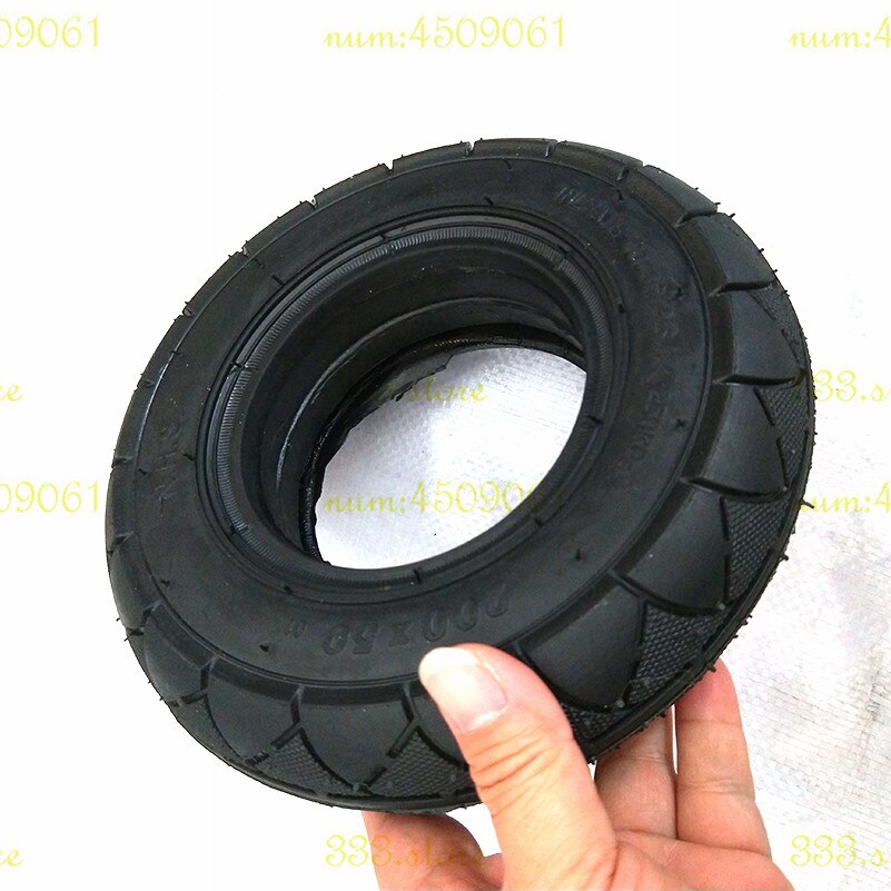 BLACK 200 x 50 (8x2) TIRE solid/foam filled tire 200x50 for Razor E100 E125 E200 Scooter Solid Tubeless Tire
