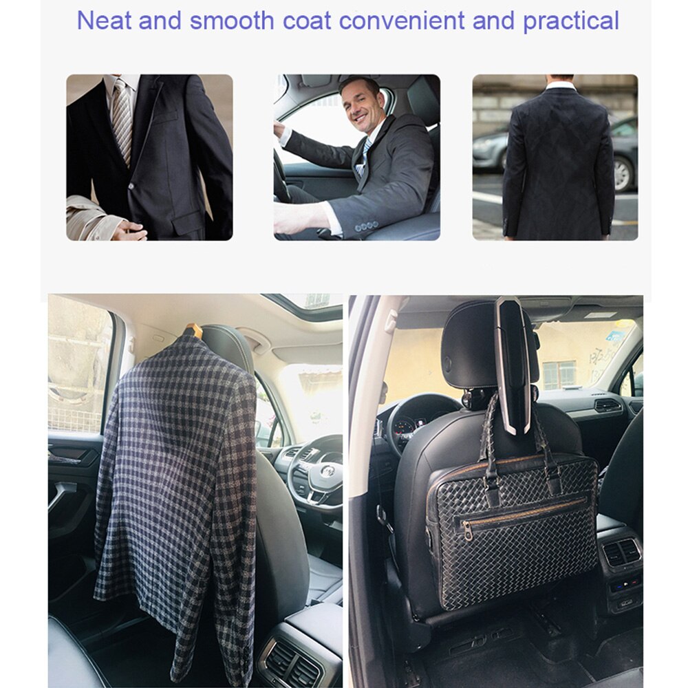 Bilbøjle mutifunktion bilsæde rygklip tøjdragt jakke glidebøjle sammenklappelig køretøjs fastgørelse bagsædejakke