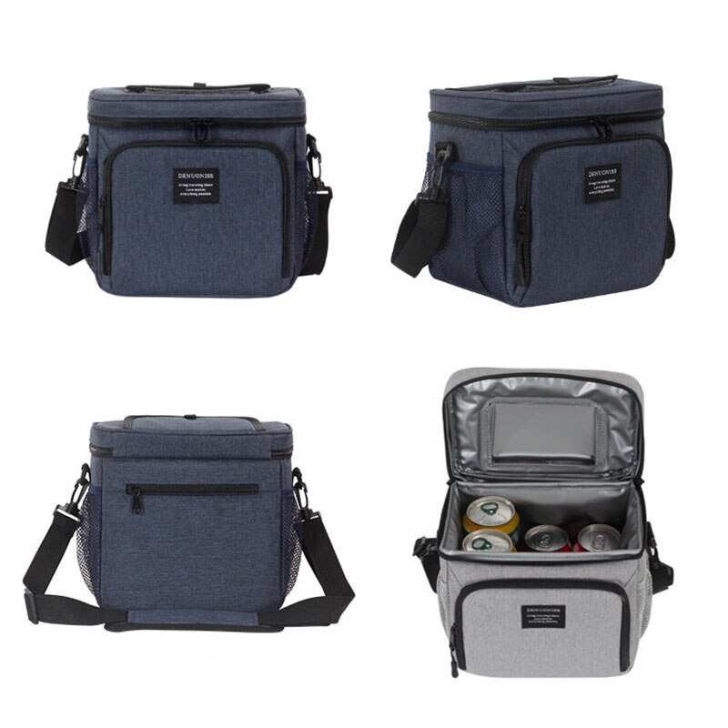 DENUONISS Thermo Zak Voedsel Voorvak Thermo Koelbox Tas Duurzaam Geïsoleerde Lunchbox voor Bier Mannen