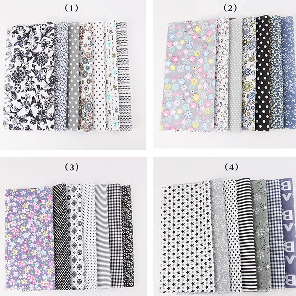 50 stk bomuldsstof stof quiltning syudstyr 100%  bomuldsbundter firkanter patchwork til manuel gør-det-selv syning