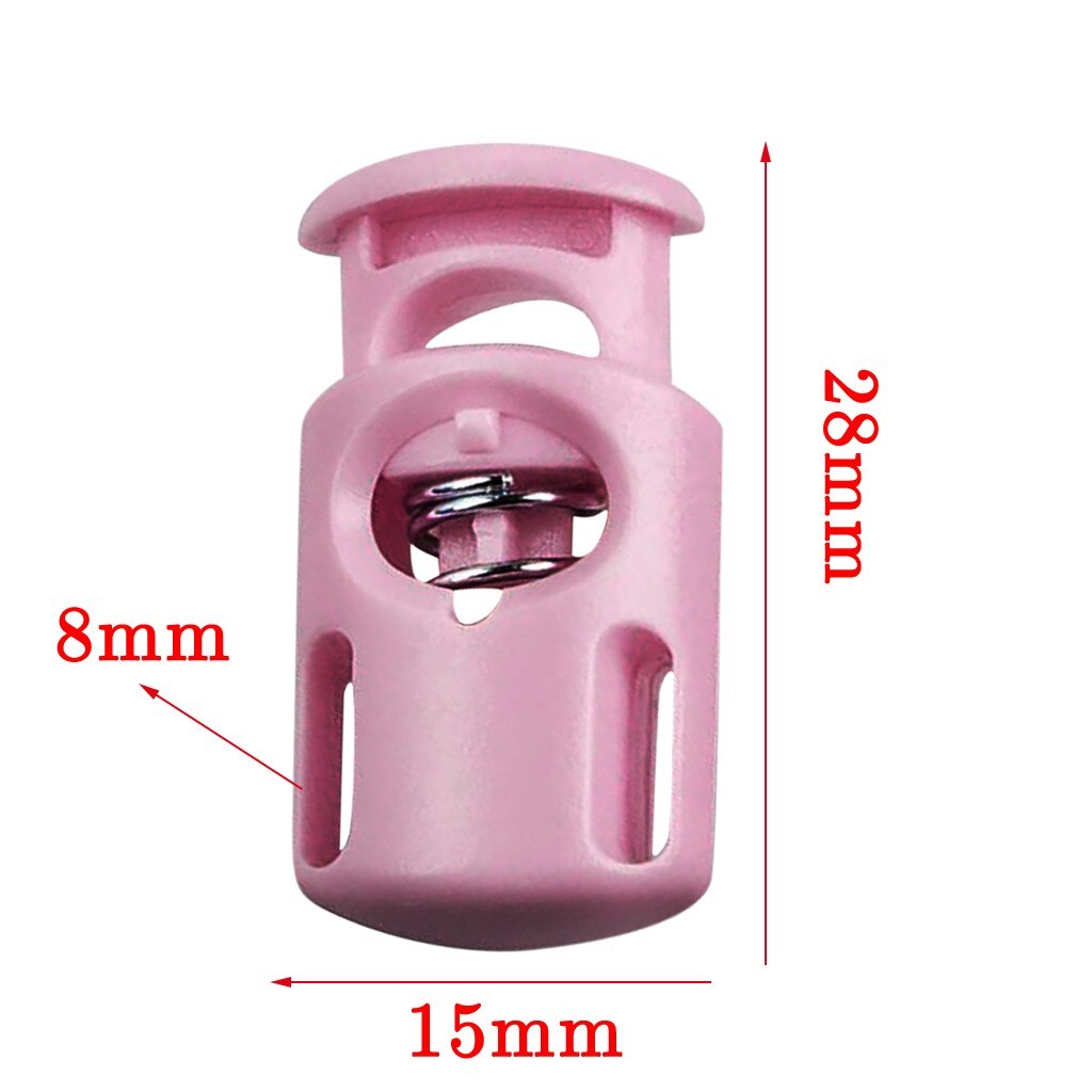 Rope Cord Locks Clip End Single Holes Luggage Lanyard Fasten Stopper Sliding Plastic Stopper Cord Lock koordstopper stoper