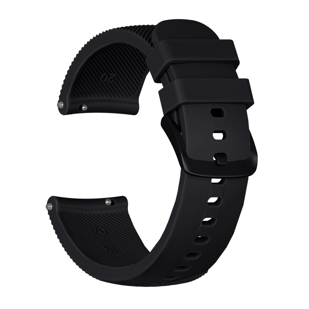 Colorful Soft Silicone Replacement Strap for Garmin vivoactive 3 vivomove3 HR Smart Wristband for GARMIN Forerunner 645: Black