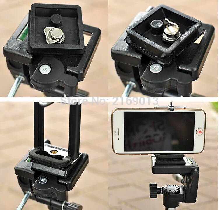 Draagbare camera DV Statief Weifeng WT-330A + Telefoon Clip Kit voor Video Camcorder Verrekijker