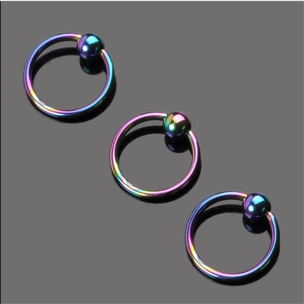 2 stks/partij Chirurgisch Staal Captive Bead Ring Oor Hoop Nose Ring Oor Septum Tragus Cartilalge Piercing Helix Body Sieraden Oorbel