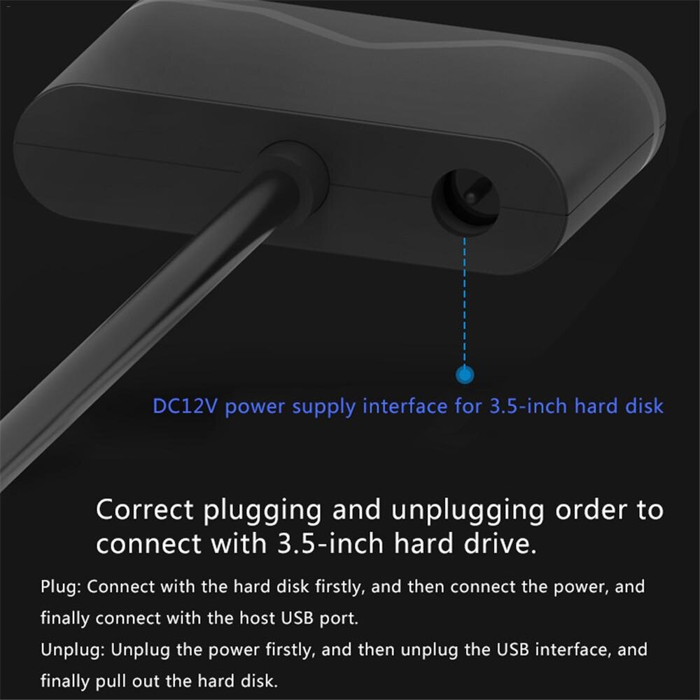 Type C USB to 15+7pin SATA 3.0 2.5/3.5 Inch Hard Disk Converter Adapter 50cm USB 3.1 Type C to SATA HDD/SSD Cable