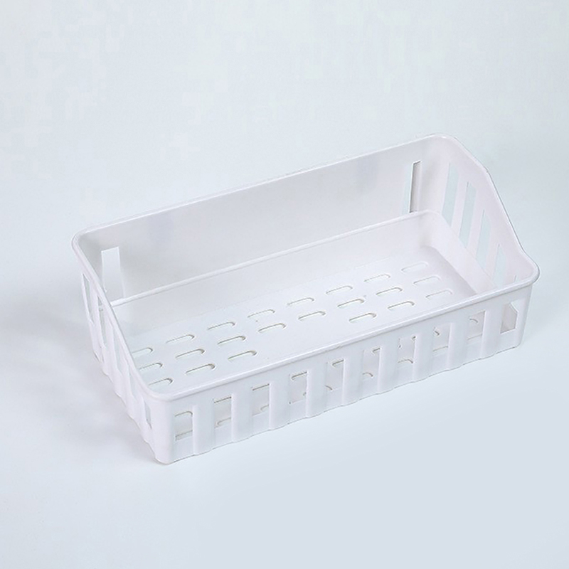 Plastic Badkamerplank Organizer Geen Boor Organizer Douche Opbergrek Muurbevestiging Toiletshampoo Houder Badkameraccessoires: Light Grey