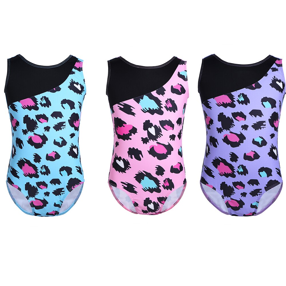 Vêtements pour enfants, justaucorps sans manches pour filles, combinaison de danse, gymnastique, entraînement sur scène,