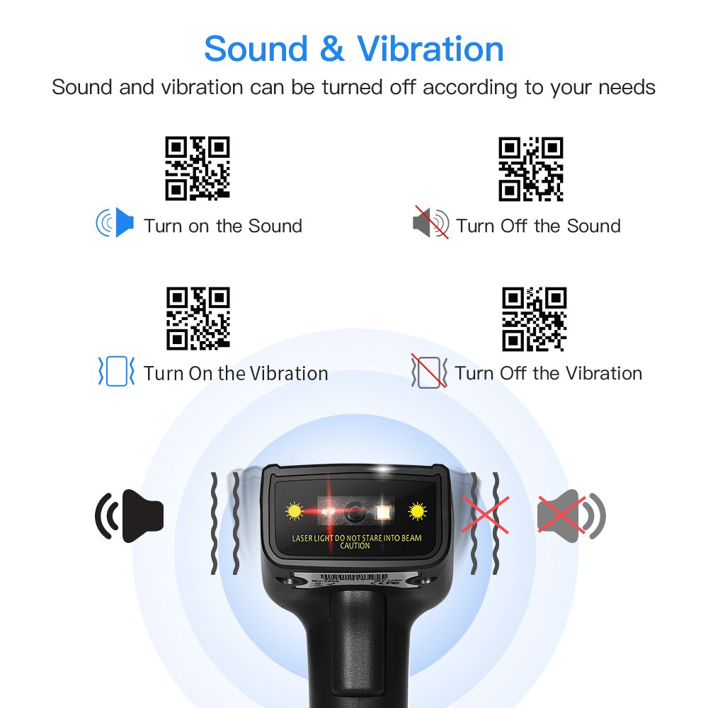 Eyoyo 1D 2D QR Handheld Wired Barcode Scanner, CCD PDF417 Data Matrix Bar Code Reader for Computer, PC, Laptop Barcode Scanning