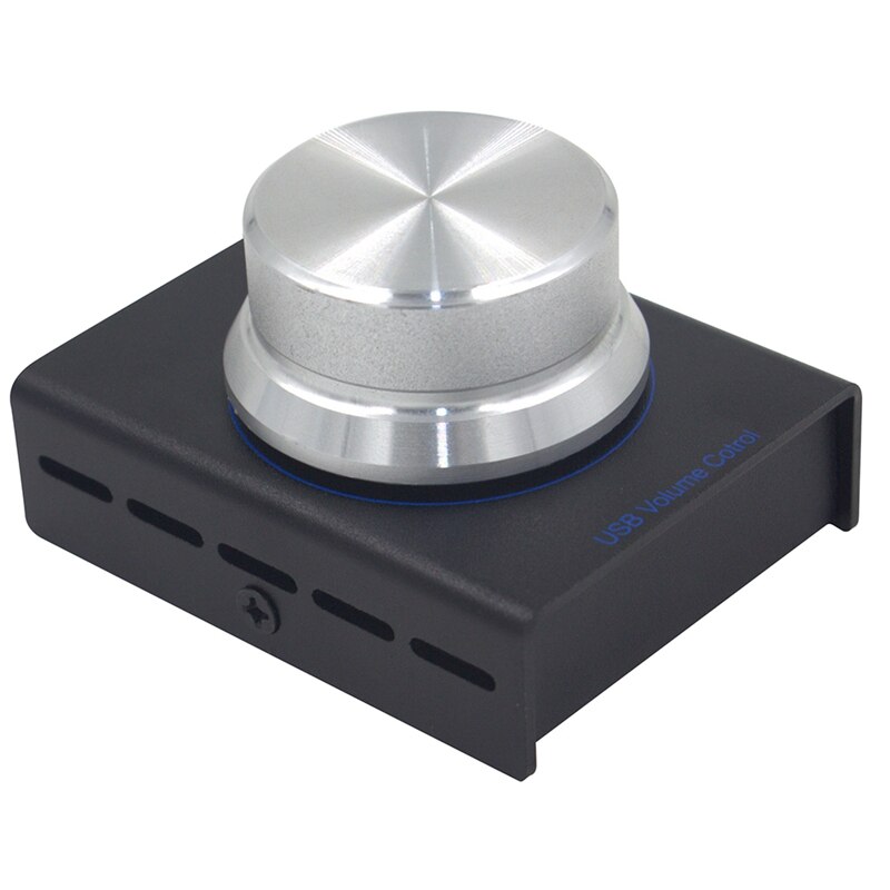 USB-volumeregeling, Volumeregelaar met één Toets Dempen PC-computerluidspreker Audiovolumeregelaarknop met Kabel van 2 M voor 10, 8, 7, Vista, XP, OS X