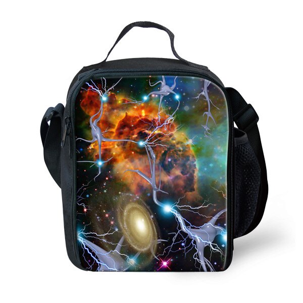 Manter quente galaxy almoço sacos para crianças saco de almoço isolado saco térmico caixa refrigerador crianças escola lancheira termica: D0355G