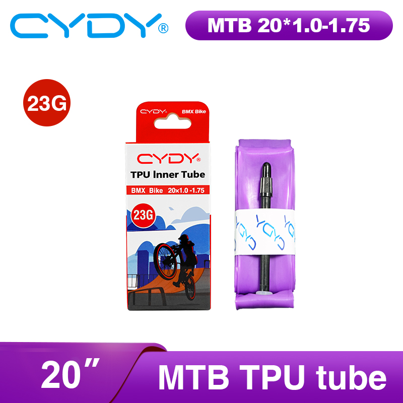 23g CYDY TPU Bike Inner Tube Camera 20" 406 20x1.0 1-1/8 1-1/4 1.25 1.35 1-3/8 1.5 1.75 pneu Valve 45/65mm BMX Bicycle Tire Tyre