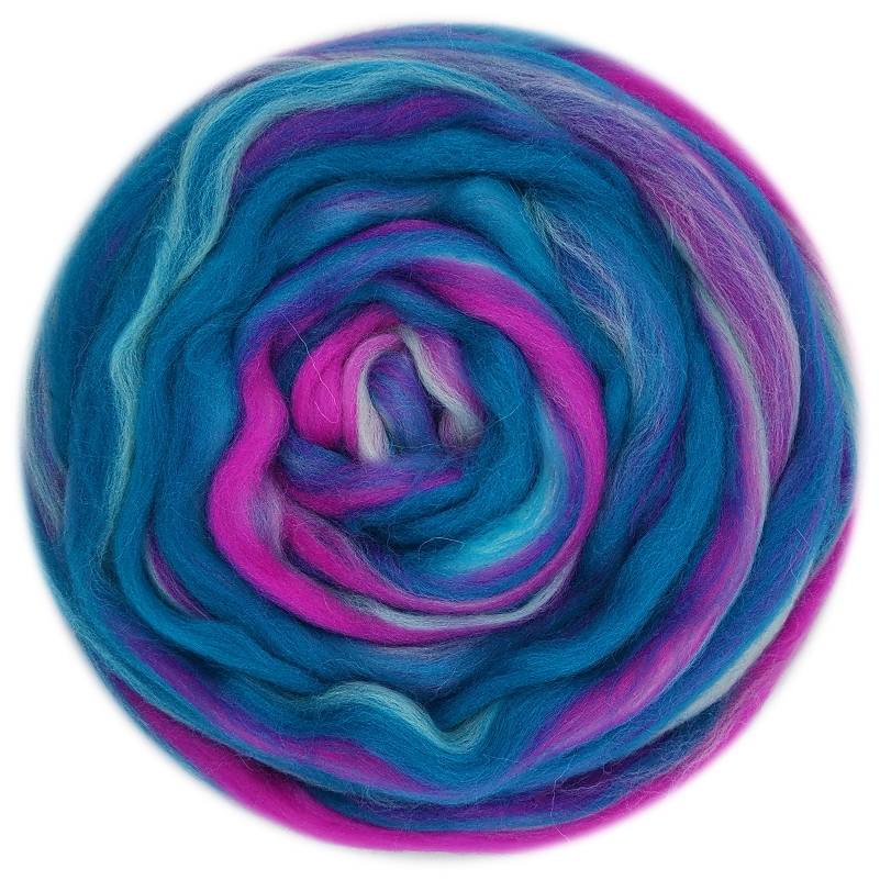 Lã misturada lã roving 50g merino misturado mão tingida lã topo arte agulha e molhado felting suprimentos agulha felting diy lã (no.12)