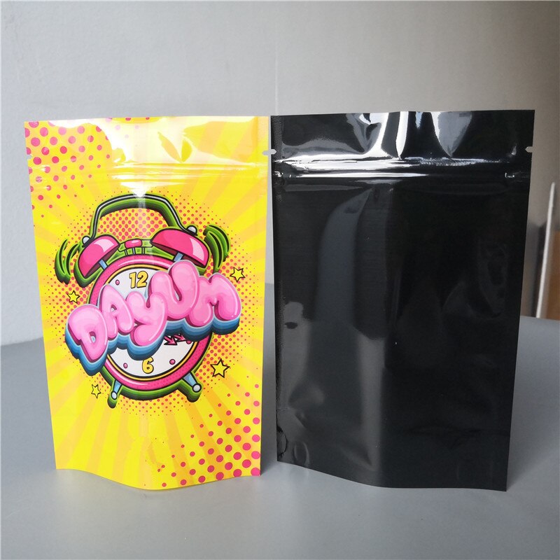 50 unids/lote olor prueba Mylar Ziplock bolsa de bolsas grueso 3,5g bolsas Runtz bolsas: Dayum