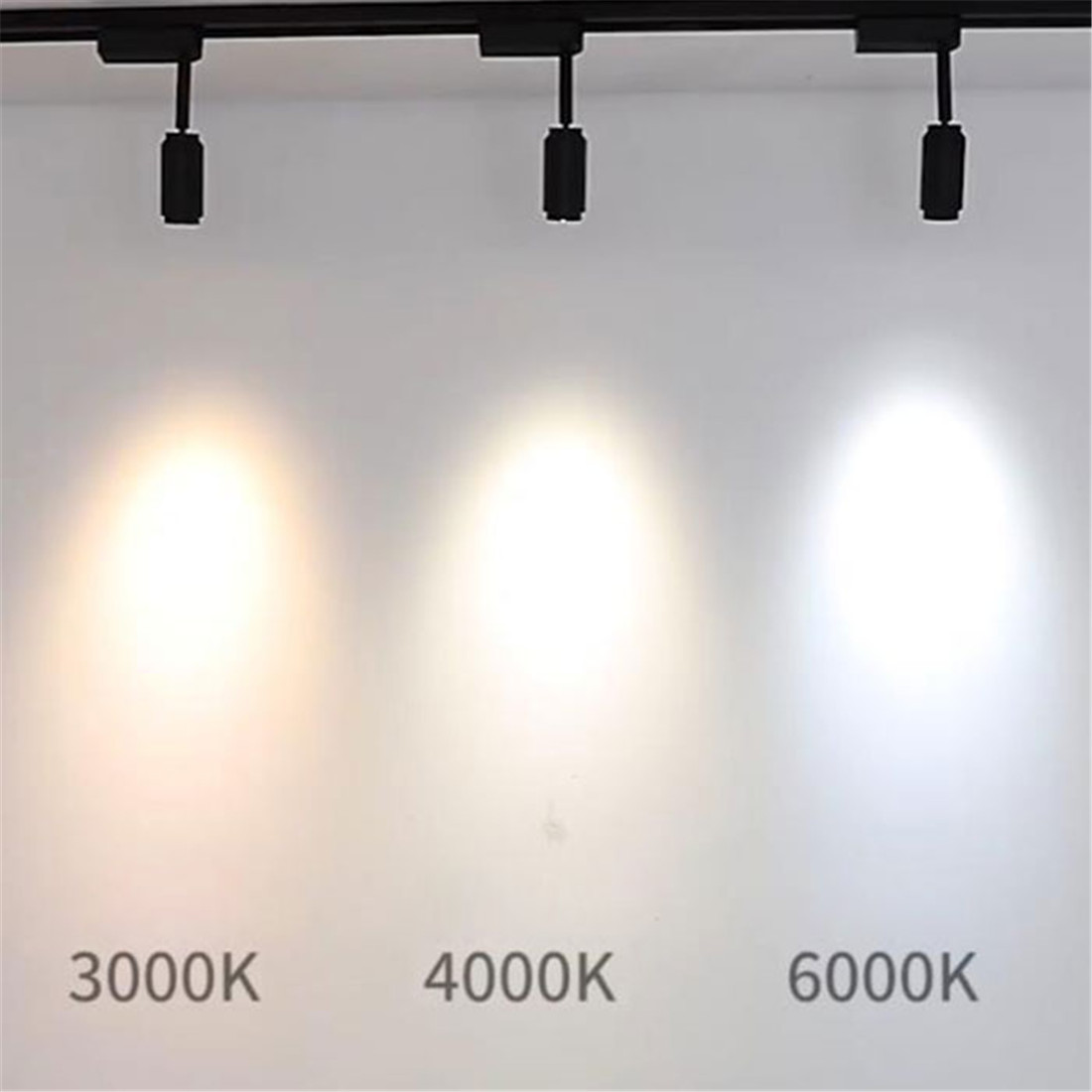 Nowoczesna lampa torowa Zoomable regulowana wiązka kątowa lampa szynowa punktowa odzież buty sklep Powiększenie wystawa galeria lampa reflektory kaczan