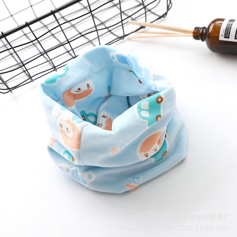 Euerdodo Kinderen Sjaal Kinderen Gezicht Cover Herfst Winter Baby Sjaal Katoen Jongens Meisjes Baby Sjaals Baby Kleding Accessoires: blue car