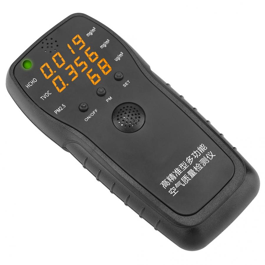 Formaldehyde Detector Air Quality Monitor Pm 2.5 Portable Display Air Pollution Meter Mini Dust Tes