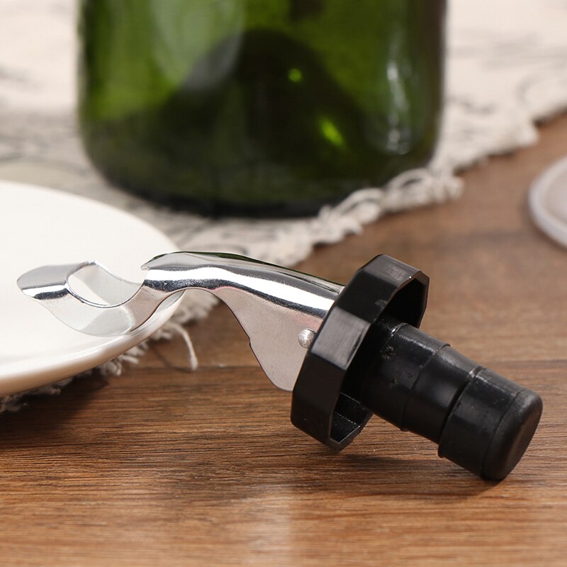 1PC presse vin bouchon vide scellé bouchon vin bouchon de bouteille vin économiseur casquettes Barware cuisine outils vin bouchon de bouteille: black