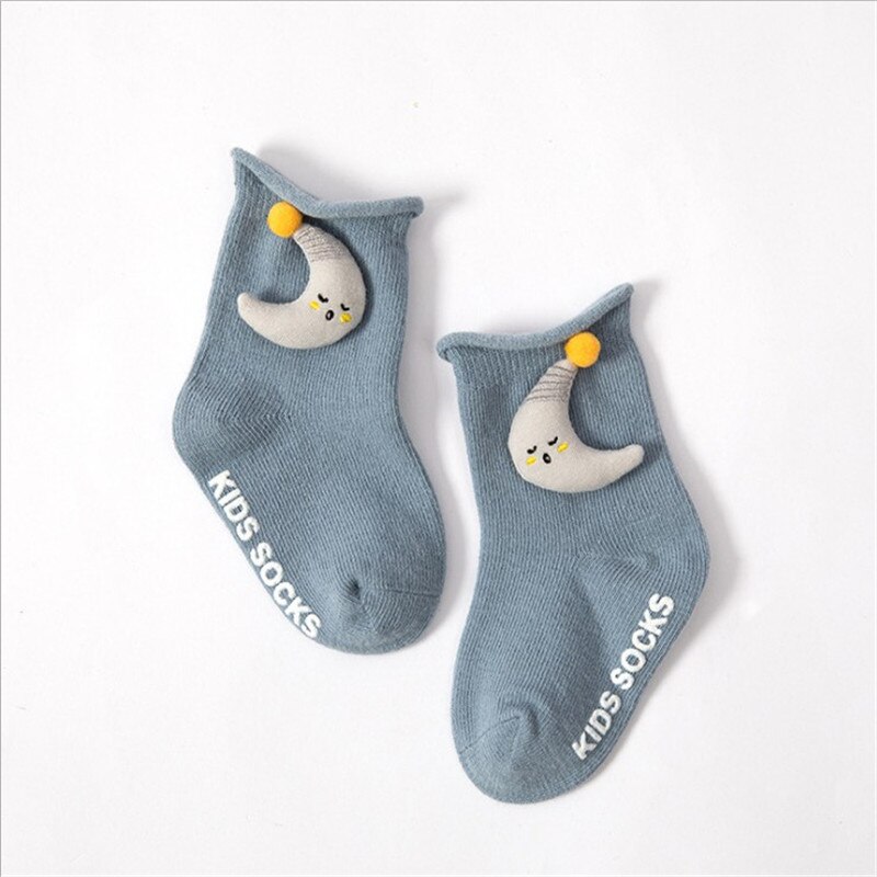 Baby kinderen kinderen baby jongen meisje katoenen crew panty unisex schattige cartoon dieren kousen zacht gezellig enkel voor 1-5 jaar: F / 1-3 jaar