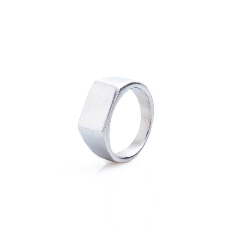 Jiayiqi-Bagues Punk Rock conviviale rées et lisses pour hommes et femmes, oral alière classique, Cool , Bijoux de fête: 11 / WHITE