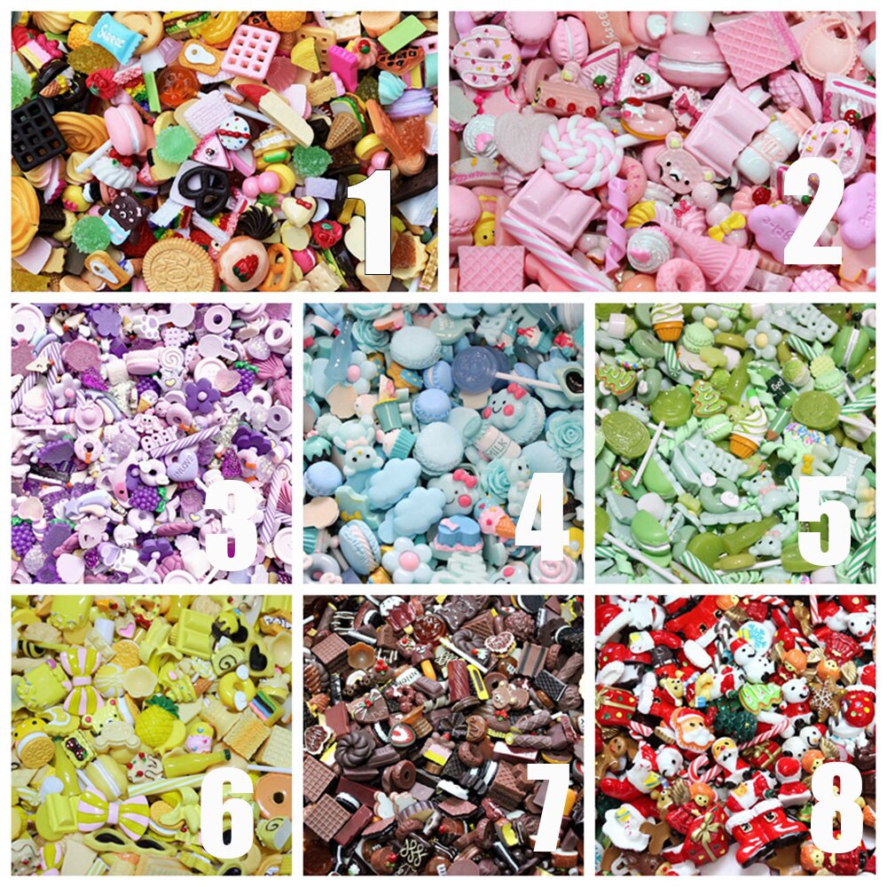 50 sztuk Slime Charms wielkanoc DIY Craft Making żywica zestaw biżuterii żywica Flatback szlam tworzenie koralików dostaw DIY Scrapbooking rzemiosło
