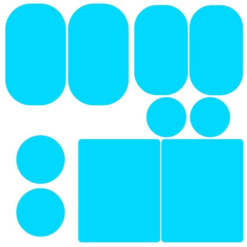 Film de protection pour rétroviseur de voiture, 2 pièces, imperméable, Anti-buée, résistant à la pluie, transparent, dfdf