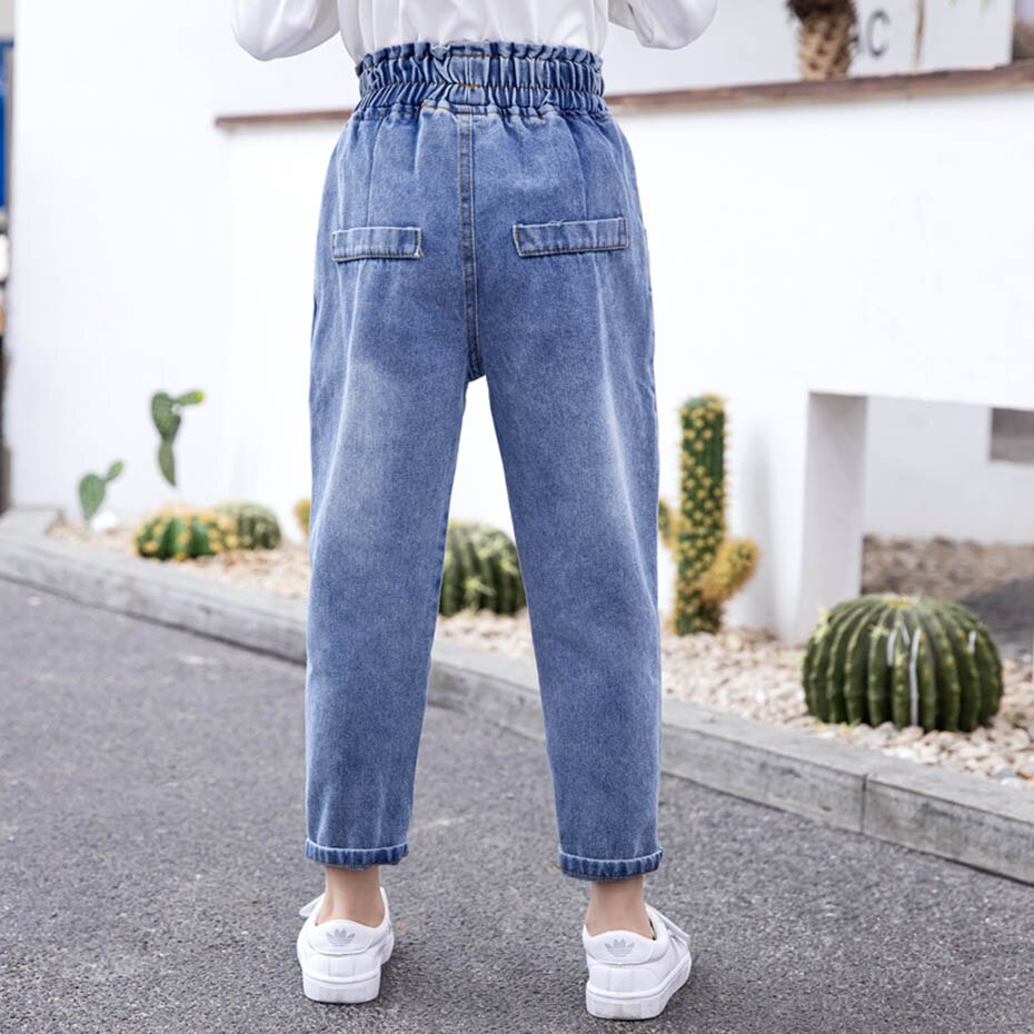Jean fille décontracté enfants jean pour fille adolescent enfants jean printemps automne enfants jean vêtements