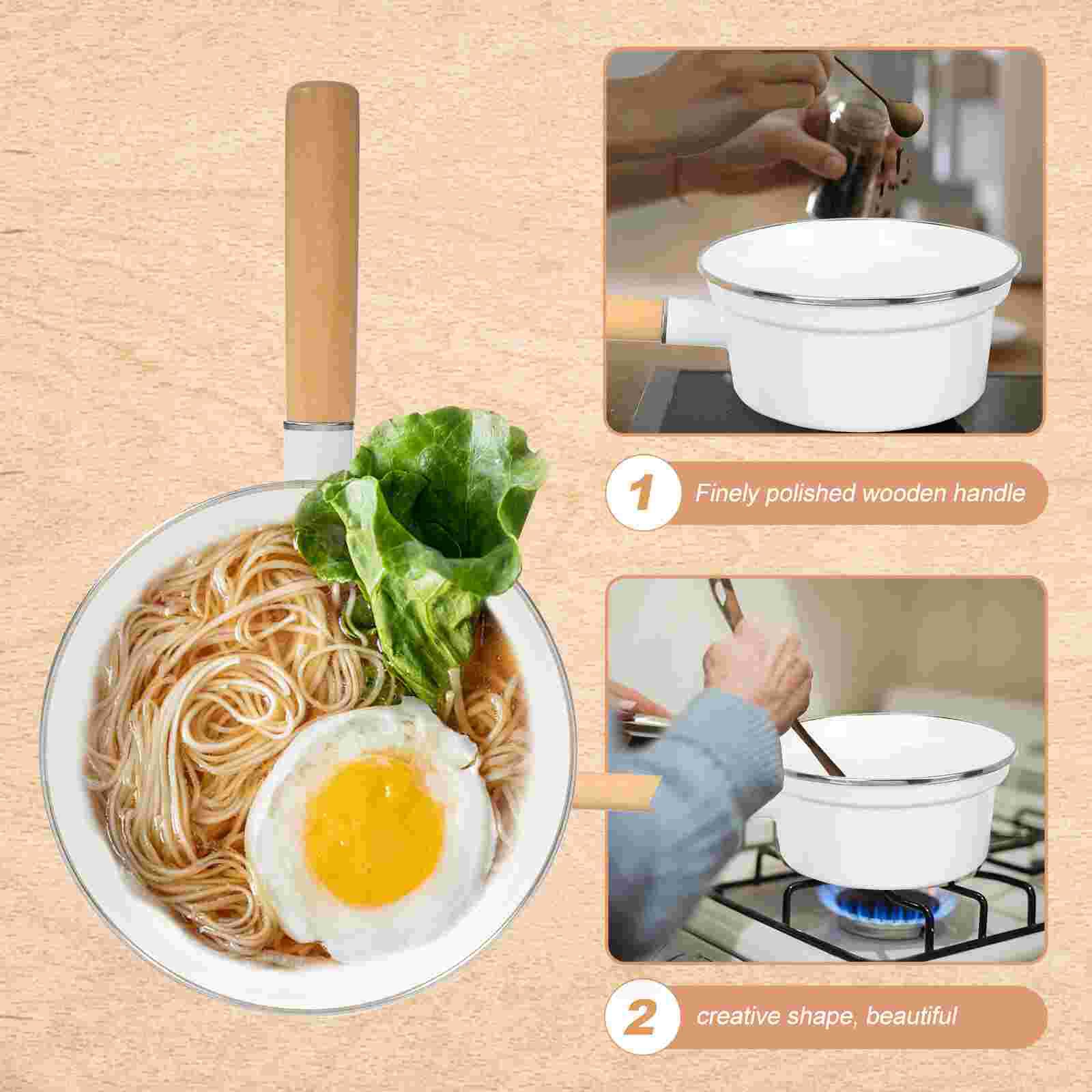 Instant Noodles Soup Pot Thicken Cooking Pot Kitchen Cooking Accessory