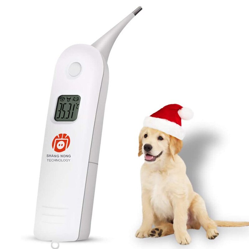 Dyr elektronisk ermometer kæledyrstermometer digitalt termometer er et hurtigt rektalt termometer til hunde, hest, katte, svin, får