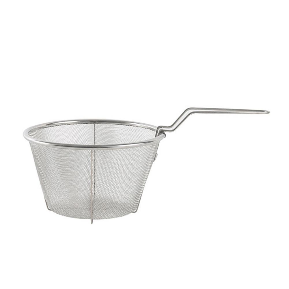 Rostfritt stål chips fritera korg stek matsil potatis matlagning verktyg kök pommes frites korg durkslag verktyg: 15cm