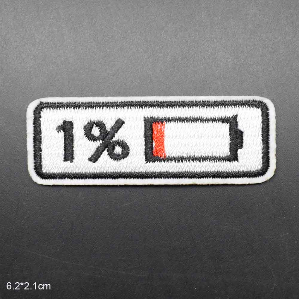 Batterij Iron On Geborduurde Doek Patch Voor Meisjes Jongens