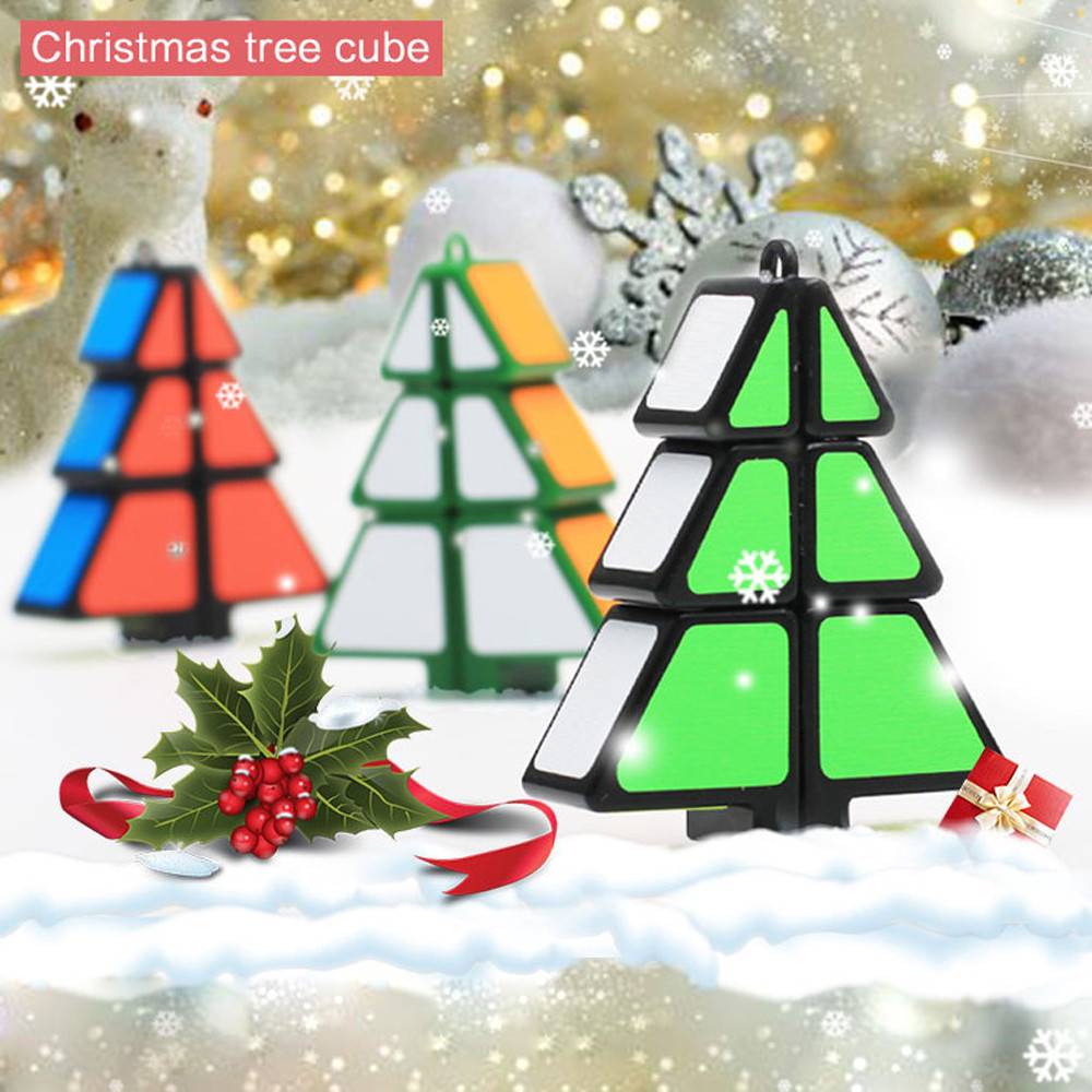 Magische Kubus 1X2X3 Kerstboom Kubus Puzzel Ultra-Smooth Magic Puzzel Xmas Stress Kids speelgoed Brinquedos Juguetes Игрушки