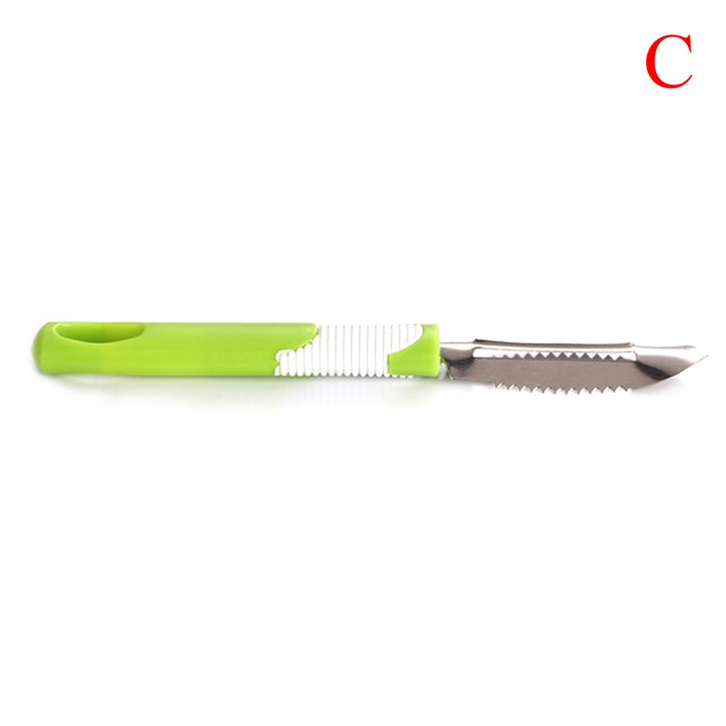 Grøntsagsskræller kniv skærer kartoffelskræller kniv til rengøring af grøntsager knive skærer rivejern skrællere køkken gadgets: C