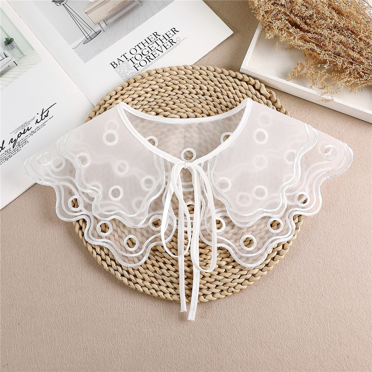 2022 Vrouwen Nep Kraag Afneembare Revers Ketting Dames Valse Kraag Blouse Top Faux Col Half-Shirt Kleding Accessoires