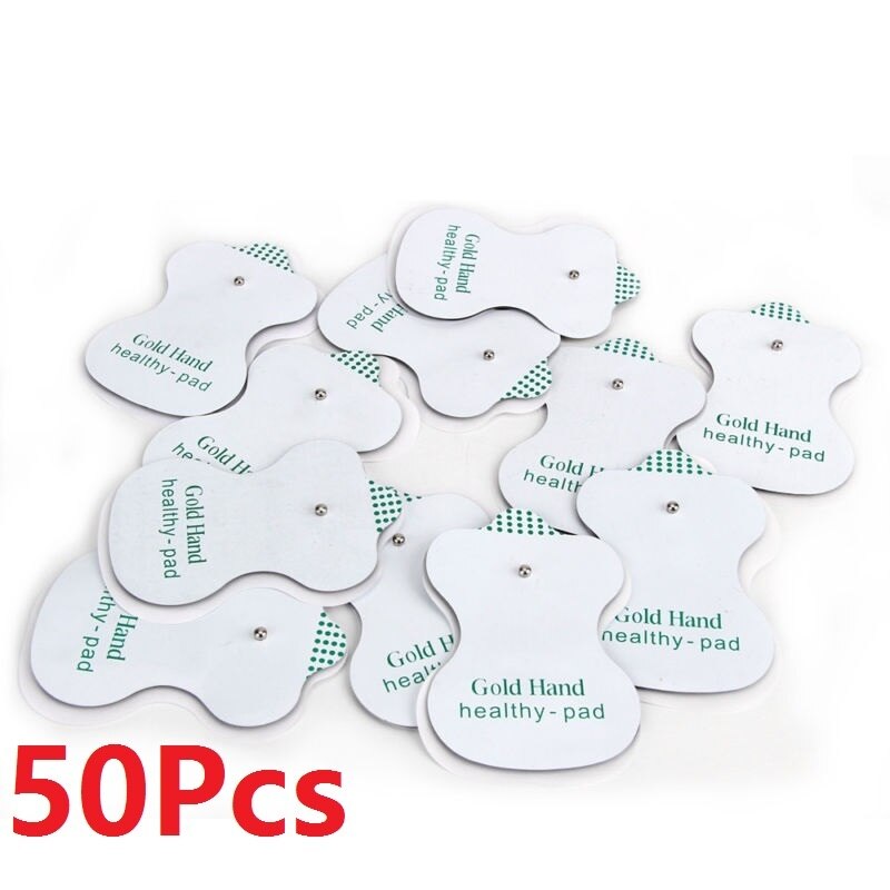 50 Stuks Witte Elektroden Voor Digitale Tientallen Therapie Machine Afslanken Elektrische Body Massager Halswervel Pad