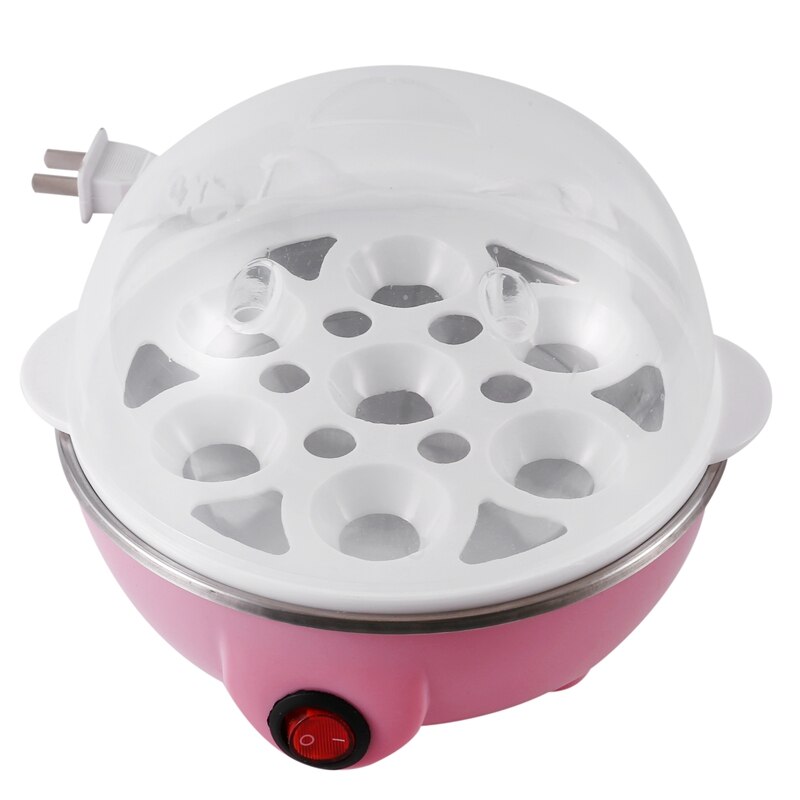 Rapid Egg Cooker Electric Egg Cooker for Omelet Eggs & Soft, Medium, Hard-Boiled Egg Boiler Cooker US Plug: Pink