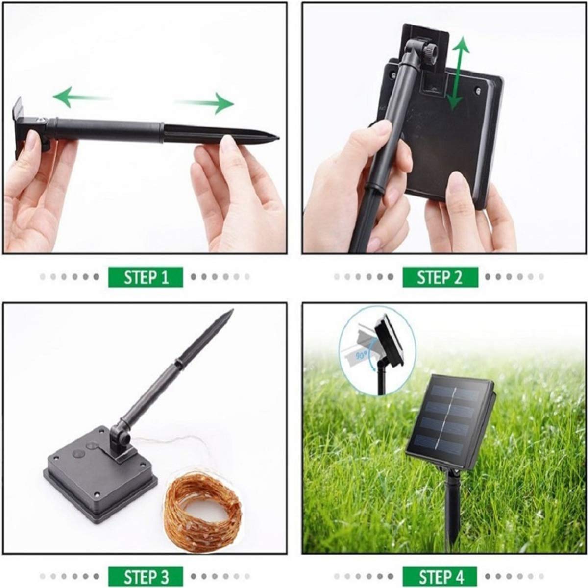 Christmas Decoration String LED Light Garland Copper Wire String Outdoor/indoor for Party Wedding Garden Solar String Lights