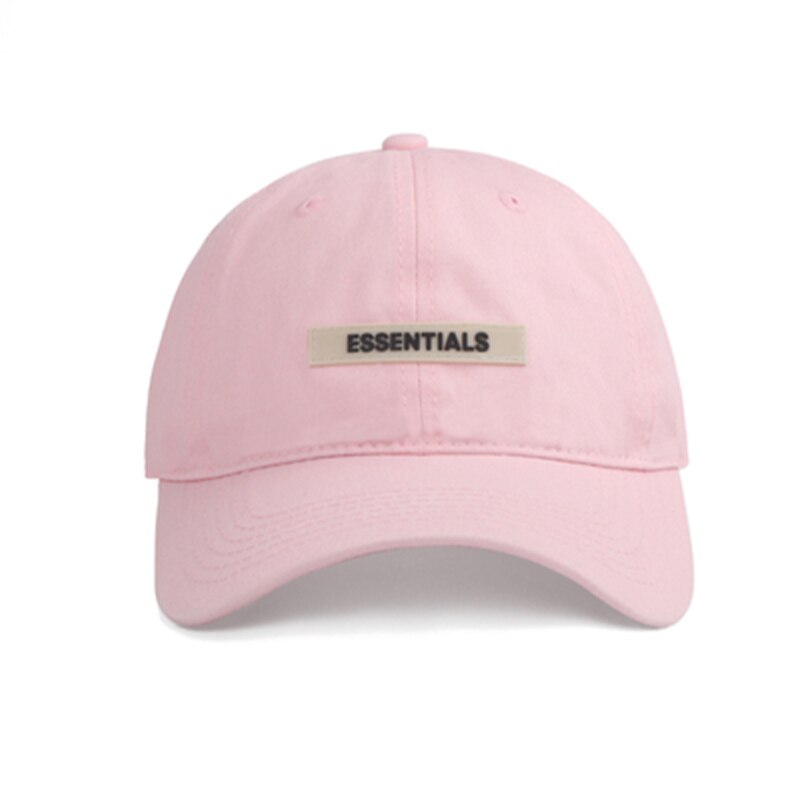 Original Brand Essentials Knitted Hat Baseball Cap Fog Dad Hat Kanye West Jerry Lorenzo hip hop cotton high street: Pink Rubber Cap